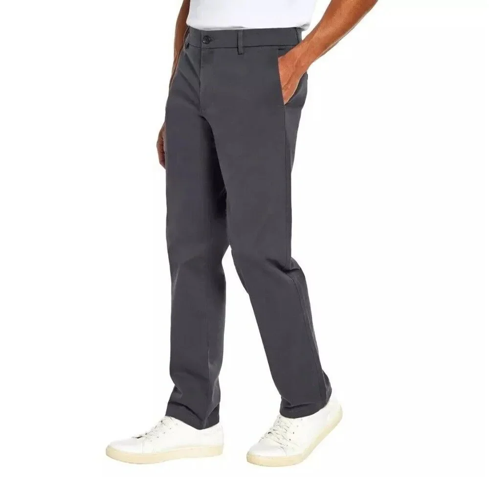 Banana Republic Men’s Cotton Chino Pant 40x29 Gray Slim Straight Fit Stretch NEW - Picture 2 of 7